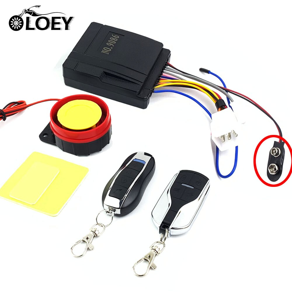 Universal Motorcycle Alarm System Scooter Anti-theft Security Alarm Speaker Moto Remote Control Engine Start Anti-line Cut