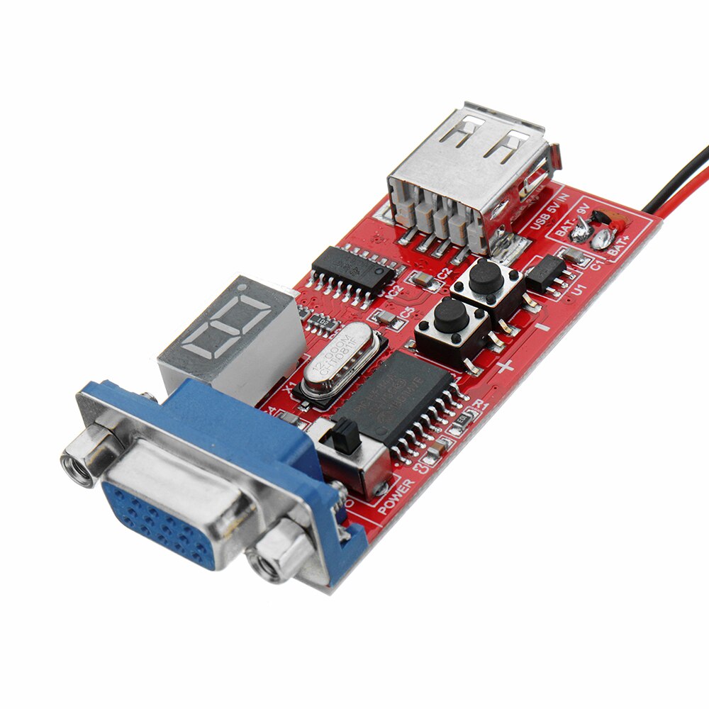 DC 9 v Draagbare VGA Signal Generator Module Lcd-scherm Test Module Met 15 Verschillende Signalen