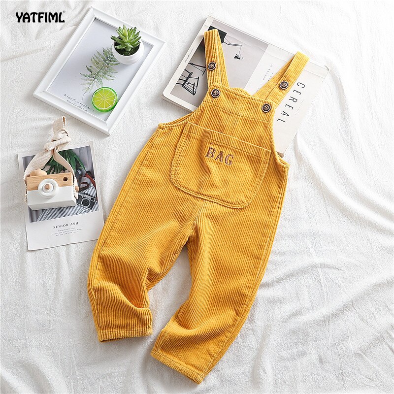 YATFIML Kinder Kinder Hosen 0-3Yrs Jungen Und Mädchen Overalls Cord Overalls Romper Infant Kleidung Outfits Hosen