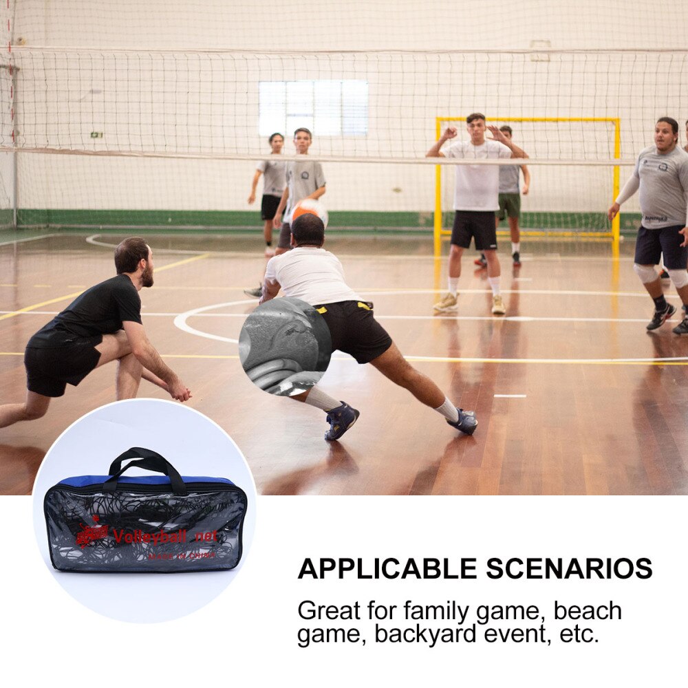 1 Set Portable Beach Volleyball Net Volleyball Net Set for Outdoor Sports