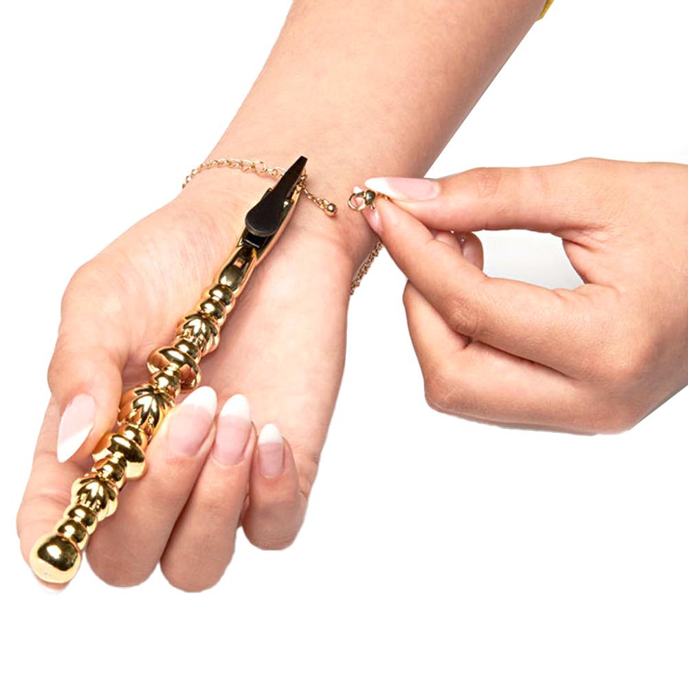 Gold Bracelet Helper Extreme Helping Hands Tool, Helping Women with Bracelet Jewelry Fastener, Hand Buddy, Dressing Stick