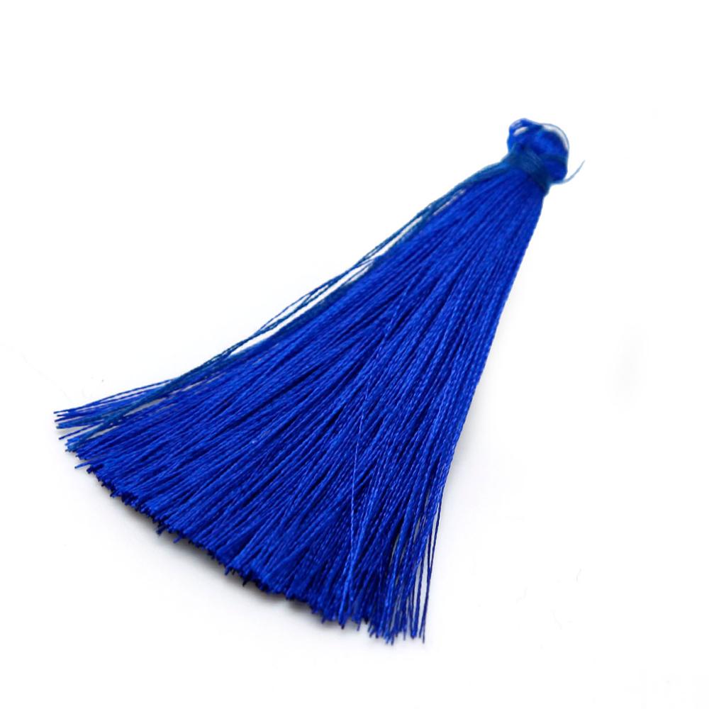65mm Reiche Farbe Chinesische Handgemachte Kalender Vorhang Quaste Fransen links Makramee Anhänger DIY Schmuck Zubehör Machen 10 Stck: königlich Blau
