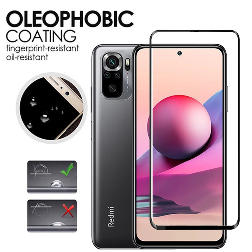 2in1 Gehard Glas Voor Xiaomi Redmi Note 10S 10 4G Screen Protector Camera Lens Beschermende Film Voor Redmi note 10 Pro Glas