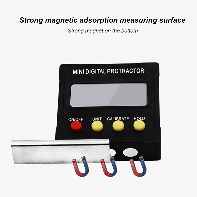 Angle Protractor Universal Bevel 360 Degree Mini Electronic Digital Protractor Inclinometer Tester Measuring Tools