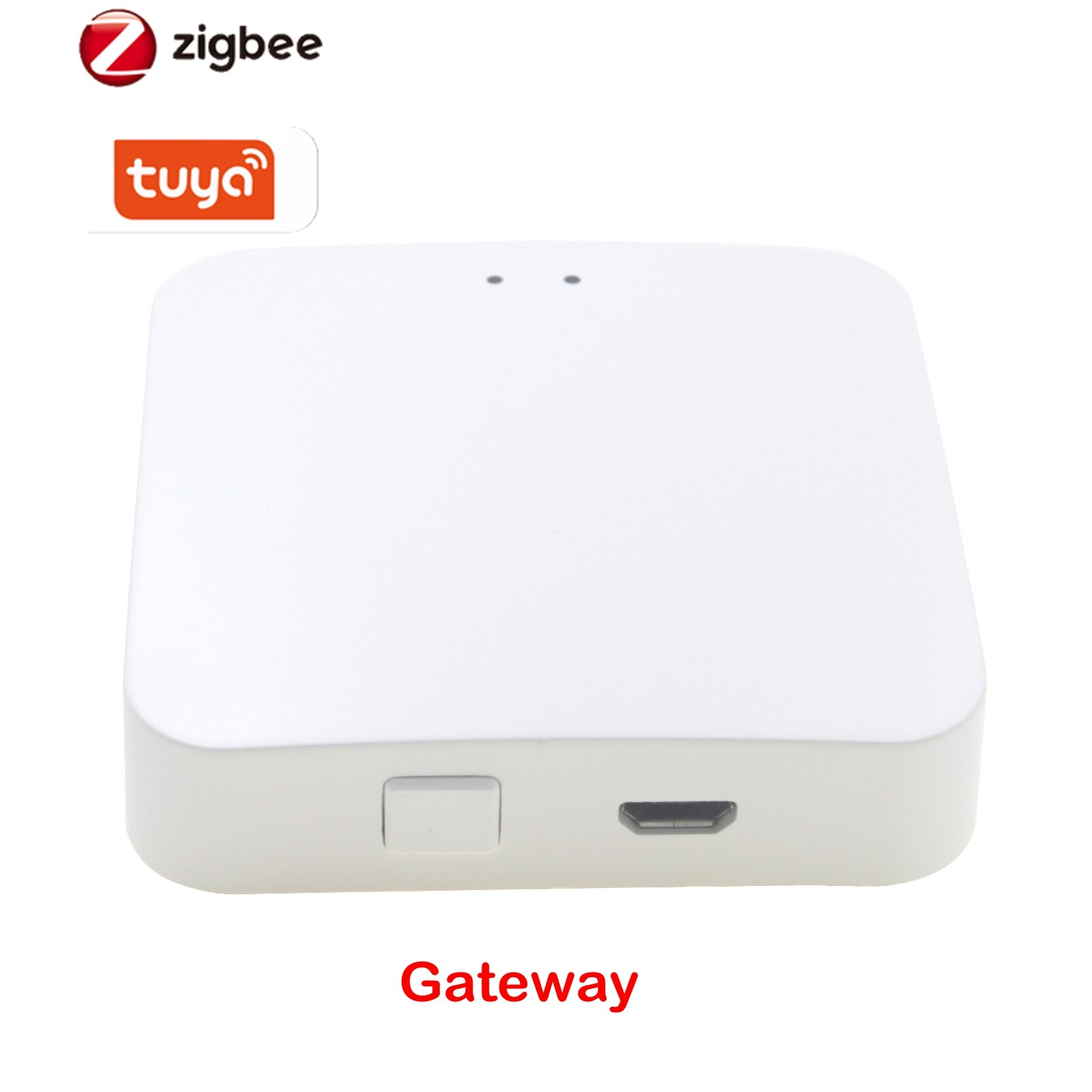 Vanne de radiateur thermostatique Tuya ZigBee Gateway, Thermostat intelligent Programmable hebdomadaire, radiateur de chauffage, commande vocale, application ouverte: Only Gateway