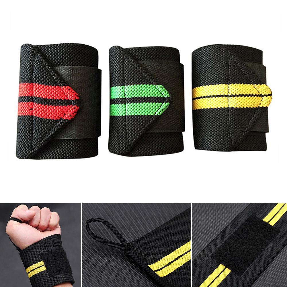 Fitness Weight Lifting Gloves Hand Wraps Wrist Power Bandage Dumbbell Gloves Bodybuilding Weight Lifting Protector Gym Equipment