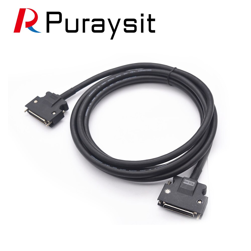 Wavetopsign SCSI 20pin 26pin 44pin 50pin 3M Data Cable SCSI 50-core Yaskawa Delta Mitsubishi Servo CN1 Interface Cable