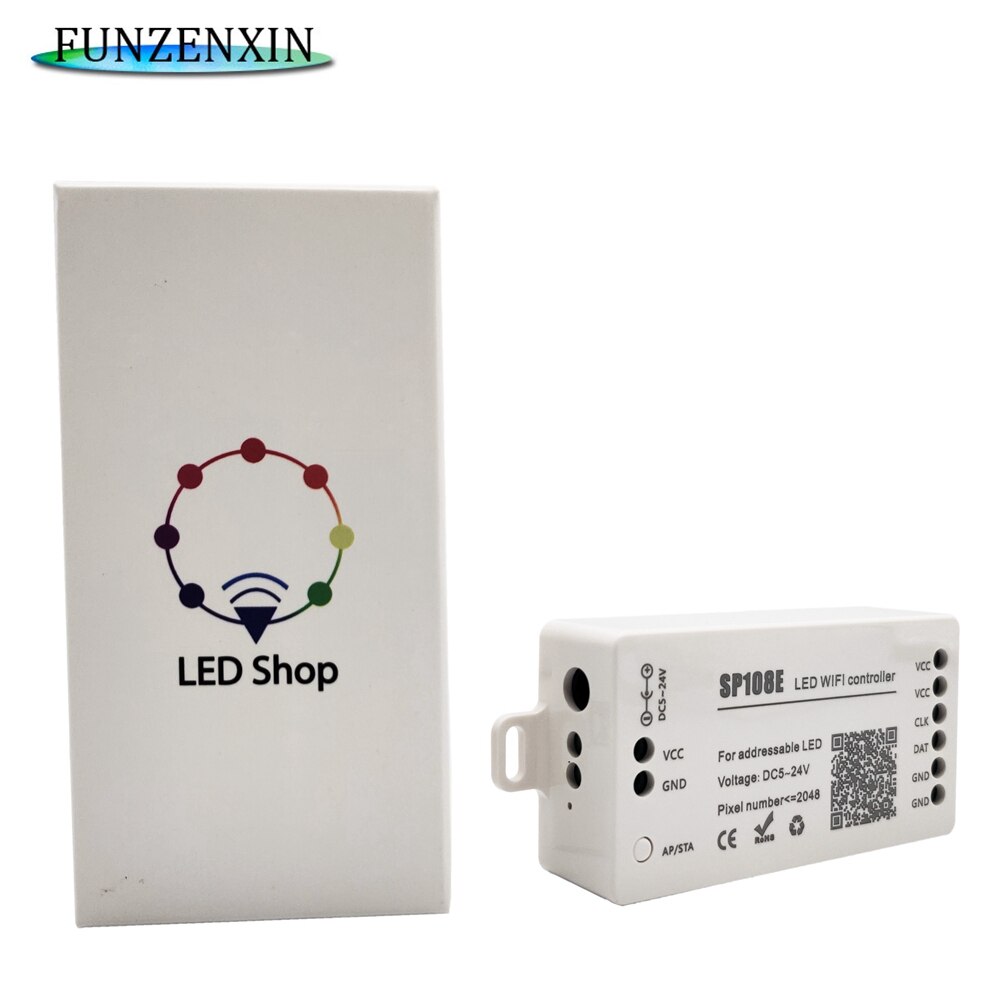 Smart Wifi Muziek Bluetooth Controller SP105E/SP106E/SP107E/SP108E/SP110E Voor WS2812 SK6812 WS2811 Adresseerbare Led rgb Tape Strip