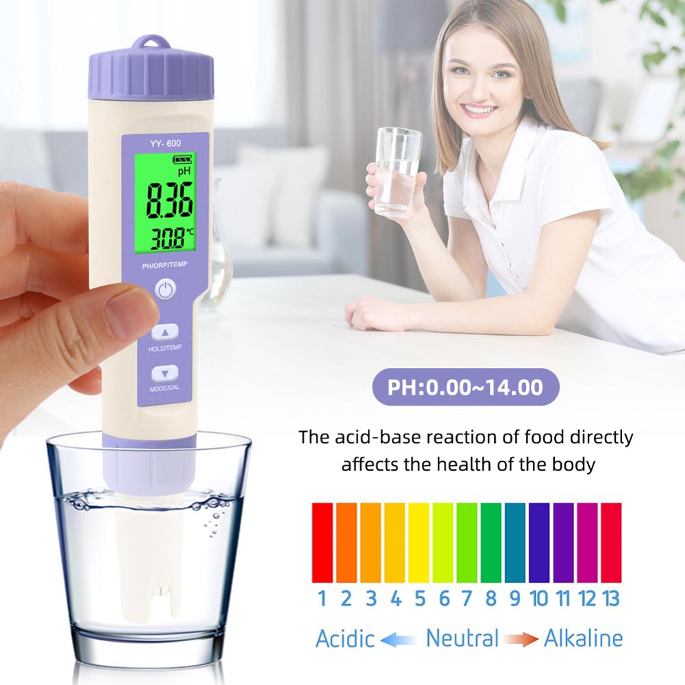 Lcd digital medidor de ph orp tester quantidade de água medidor orp retroiluminação redução oxidação potencial mv ferramentas
