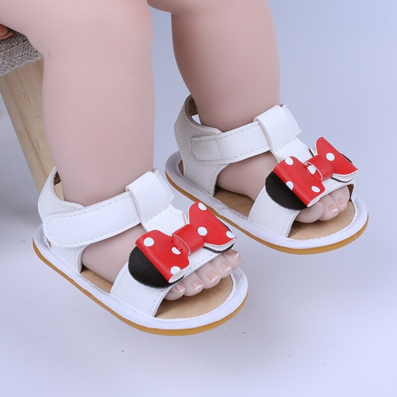 Pu Baby Antislip Sandalen Kind Zomer Meisjes Mode Antislip Sandalen Sneakers Baby Schoenen 0-18M baby Wandelschoenen