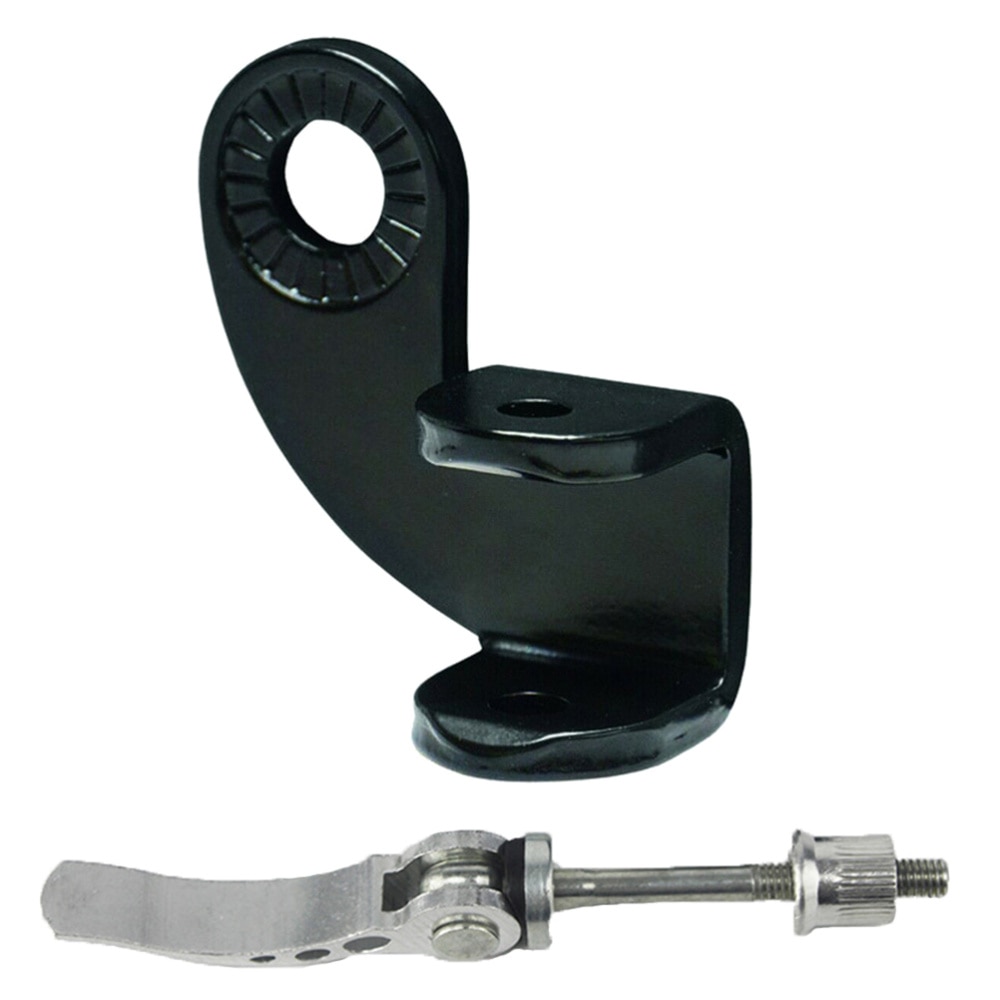 Universele fietskarkoppeling stalen koppelstuk aanhangwagenkoppeling adapter montagebevestiging met 2 stuks snelspanstang (zwart)