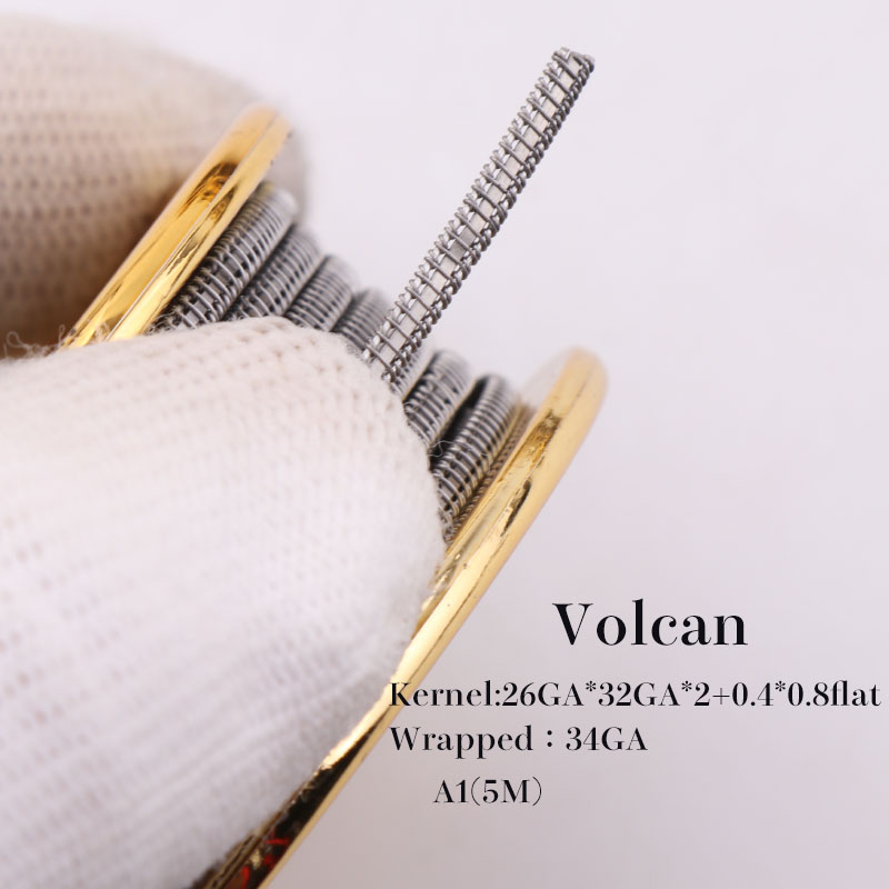 XFKM 5m/roll A1 Fused Clapton juggernaut for RDA RBA Rebuildable Atomizer Electronic Cigarette Heating Wires Vape DIY Coil Tools: volcan-a1