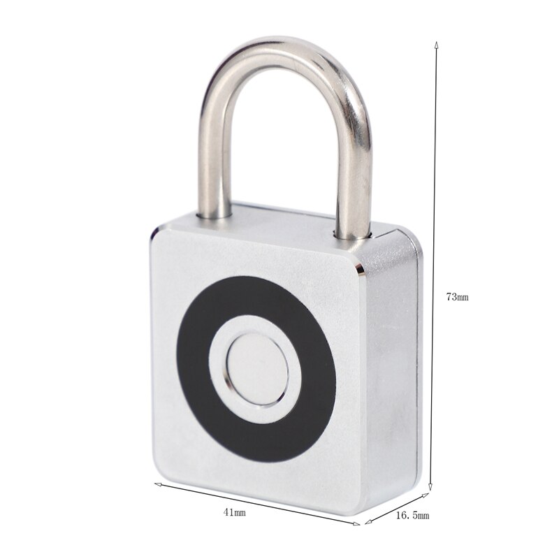 USB Smart Keyless Fingerprint Lock Suitcase Anti-Theft Long Standby Electronic Padlock Alloy Smart Padlock