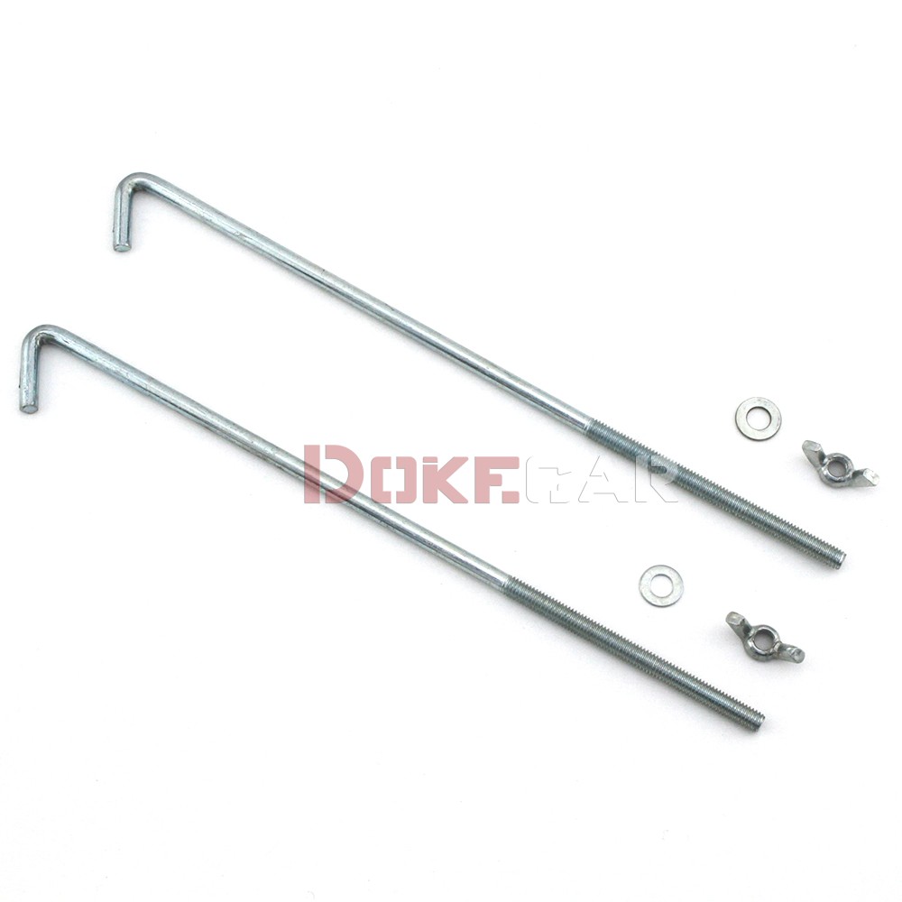 Alumínio Car Battery Tie Down Bracket, Alloy Battery Fasten Holder, 14cm, 19cm: Verde exército