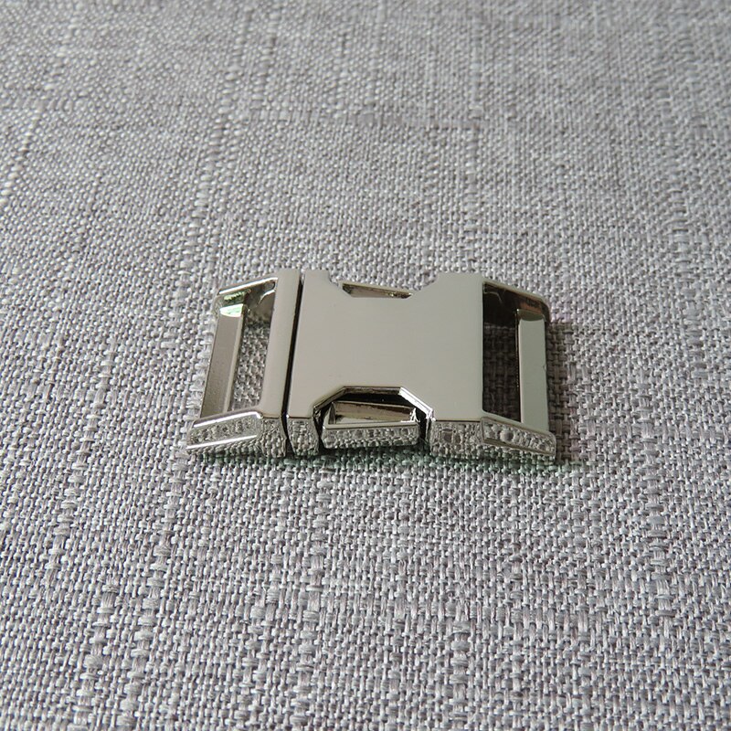10pcs 20mm Metal Breakaway Buckle Hardware Straps Belt Clasp Clip For Pet Dog Collar Necklace Bracelet Garment Sewing Accessory: Silver