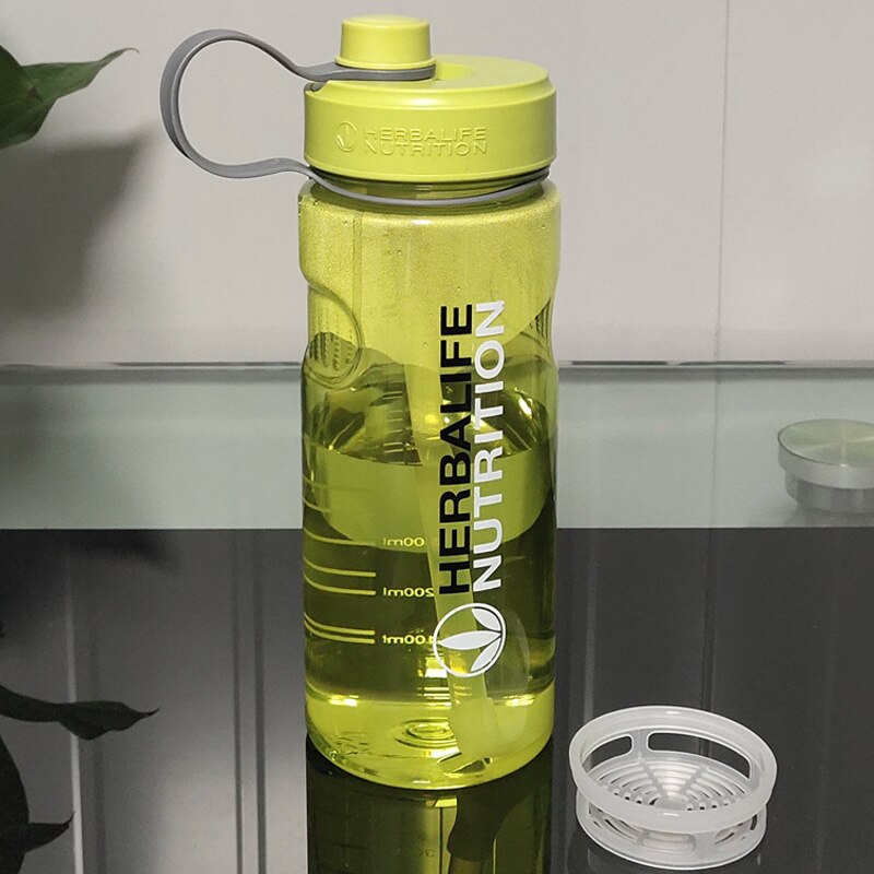 6 color Herbalife nutrición 24Fit leche 1000ml la botella con paja dentro botella espacial hervidor de agua libre de BPA: 3