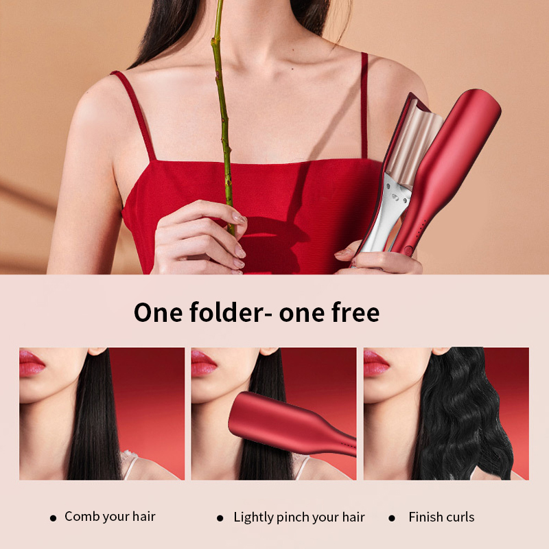 Rotolo di uova ferro arricciacapelli professionale triplo barilotto parrucchiere Waver bigodino strumento per lo Styling in ceramica per le donne