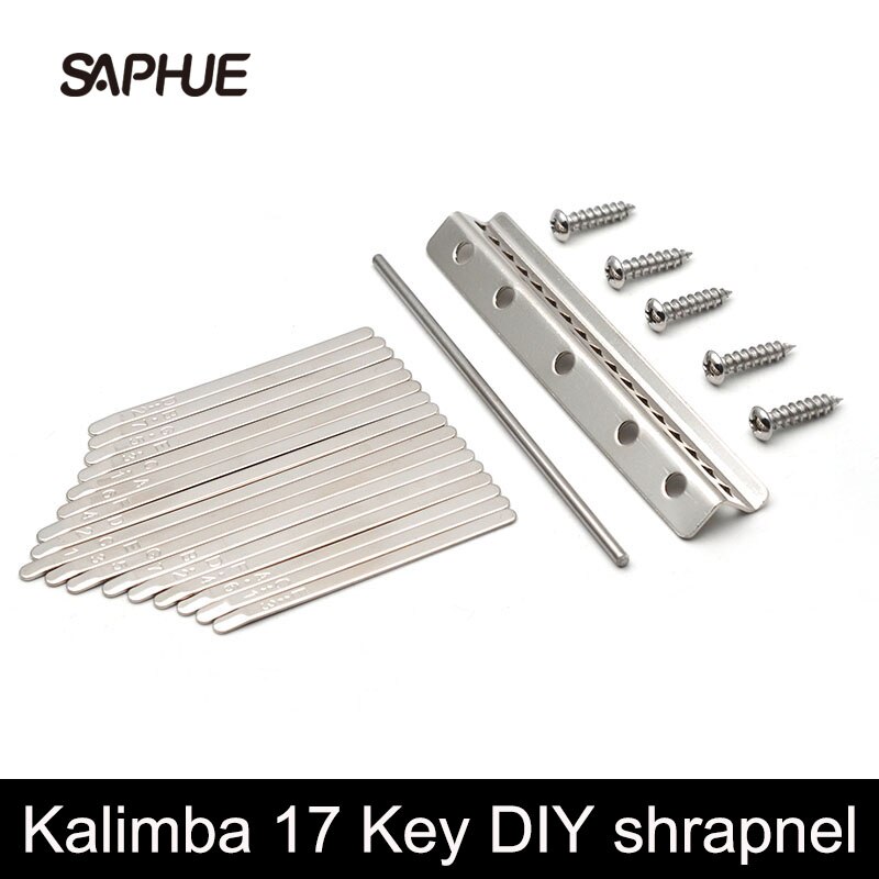 Kalimba 17 Key DIY Thumb Piano keys Lettering Replacement Parts (17 keys)