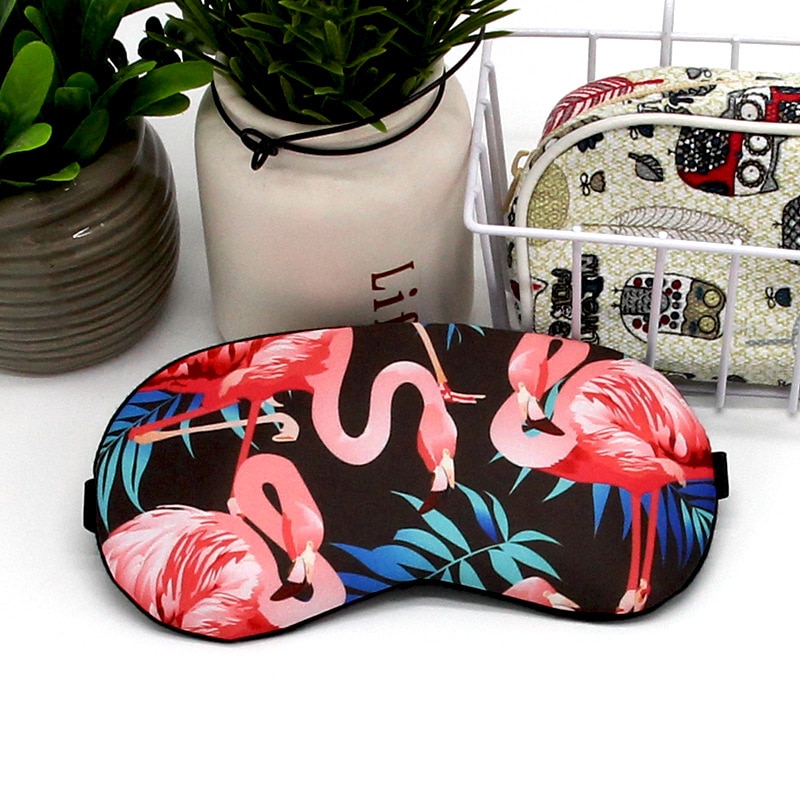 Femmes chat Patten Relax voyage bandeau dessin animé impression masque de couchage belle Eye patch yeux couverture Kawaii hommes sommeil glace masque pour les yeux