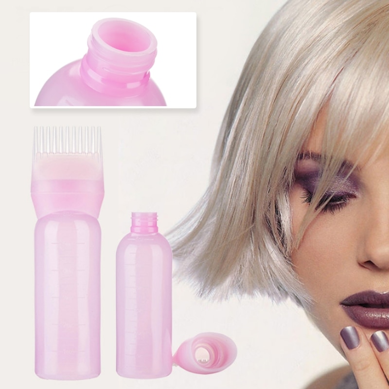Teinture pour cheveux bouteille applicateur peigne distribution 120ML Salon cheveux coloration teinture