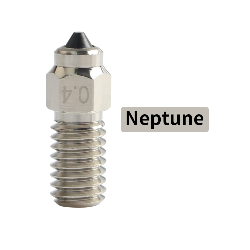 Boquilla bimetálica HC para V6/Volcano/Mk8 Hotend Neptune4 K1, boquilla DLC de acero endurecido y cobre, impresora 3D de desgaste de alta temperatura: 2,2 mm / Negro