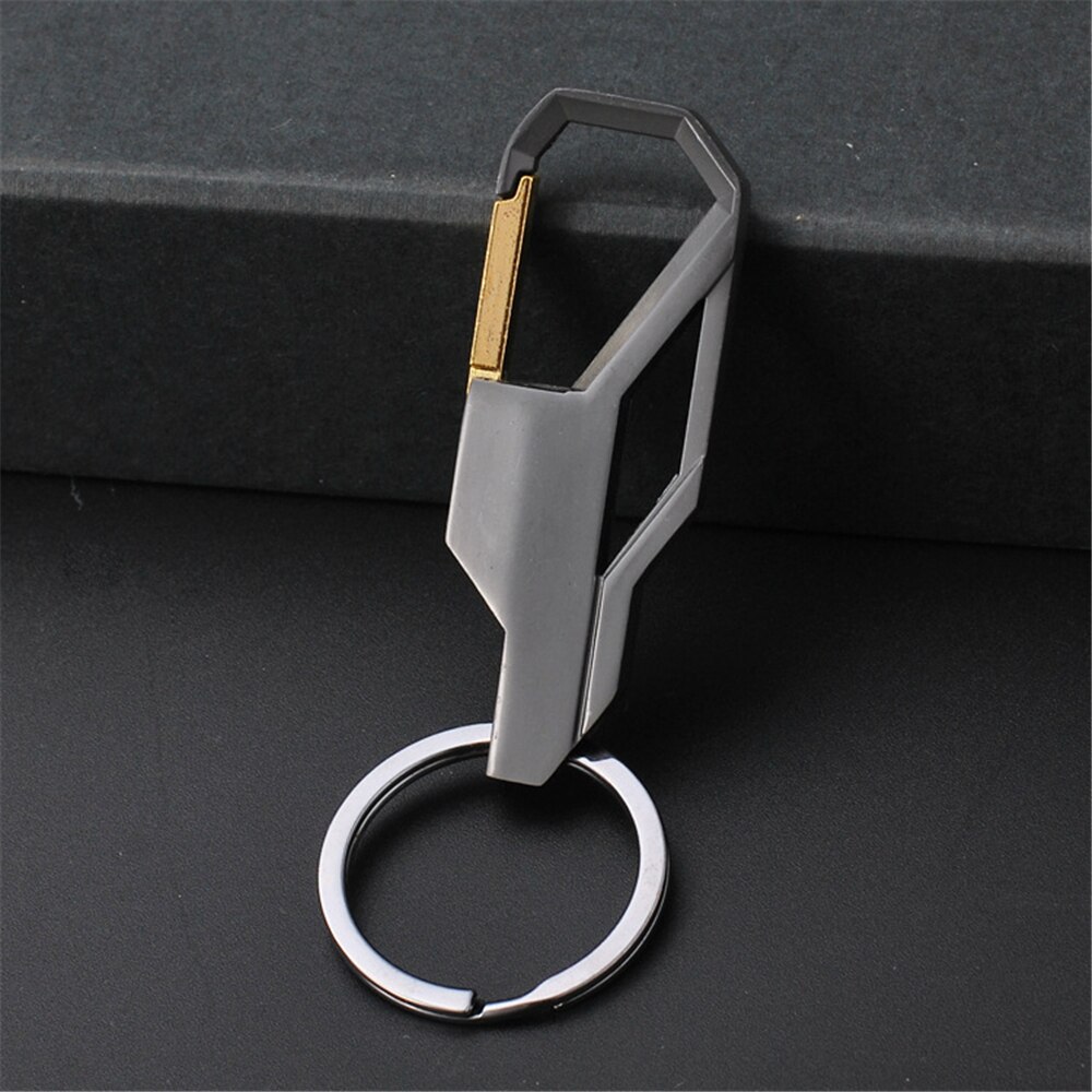 Mode Lederen Auto Sleutelhanger Mannen Metalen Taille Opknoping Sleutelhouder Beste Cadeau Sleutelhanger Accessoires: F