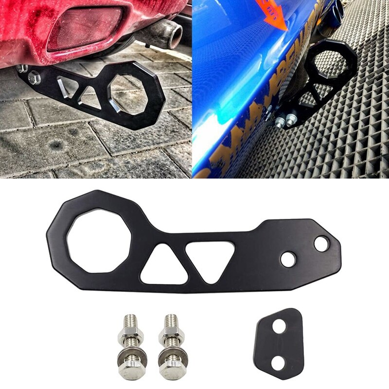 Universele trekhaak voor achteraanhangwagens, aluminiumlegering, trekhaken voor achterbumpers van auto's, trekhaak voor aanhangwagens, gereedschap voor het slepen van auto's