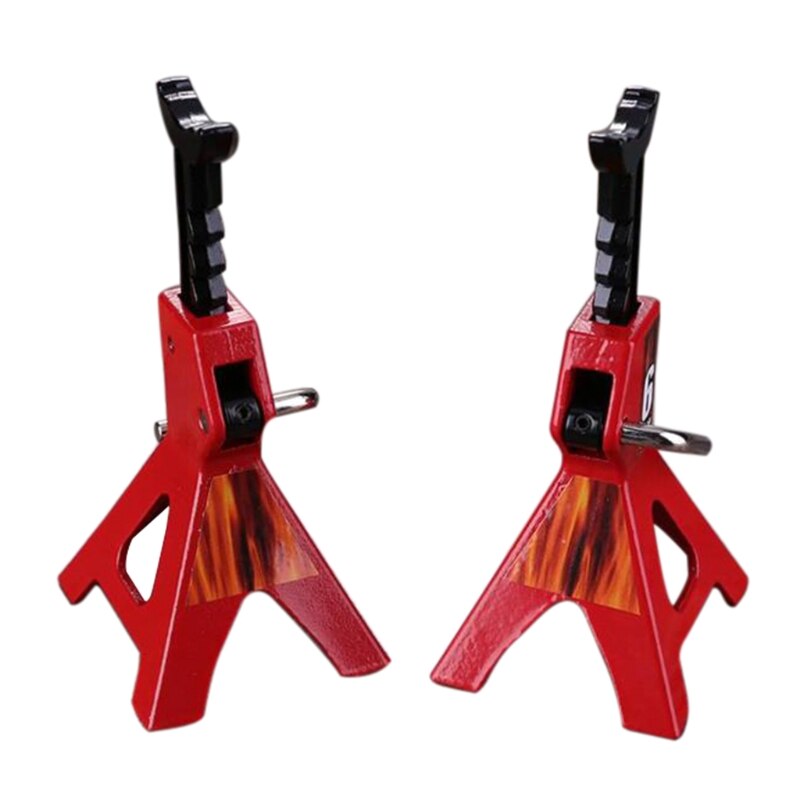 2PCS Metal Mini Jack Stands for 1/10 RC Crawler Car RX4 Axial SCX10 Tamiya CC01 D90 D110 TF2