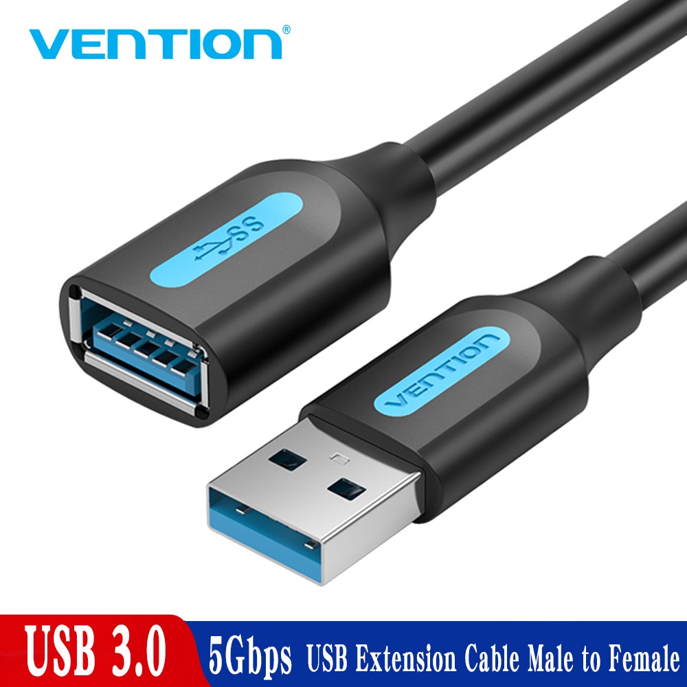 Vention-cabo extensor de usb 3.0 macho para fêmea, extensor de dados para smart tv, ssd, ps4, usb 3.0 2.0
