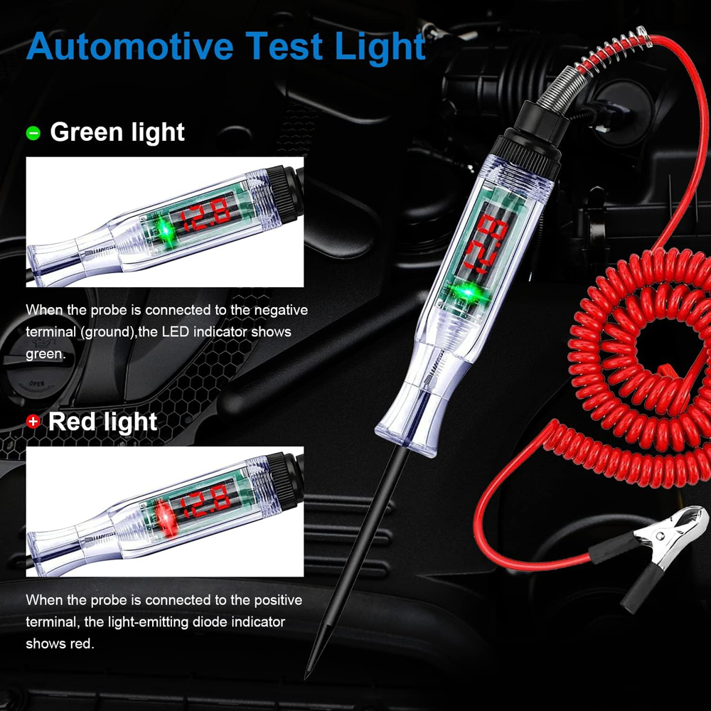 Neue Auto Lkw Spannung Circuit-Tester Auto 6V 24V Werkzeuge Auto diagnose Sonde Test Stift Glühbirne Elektrische mess Stift Werkzeuge