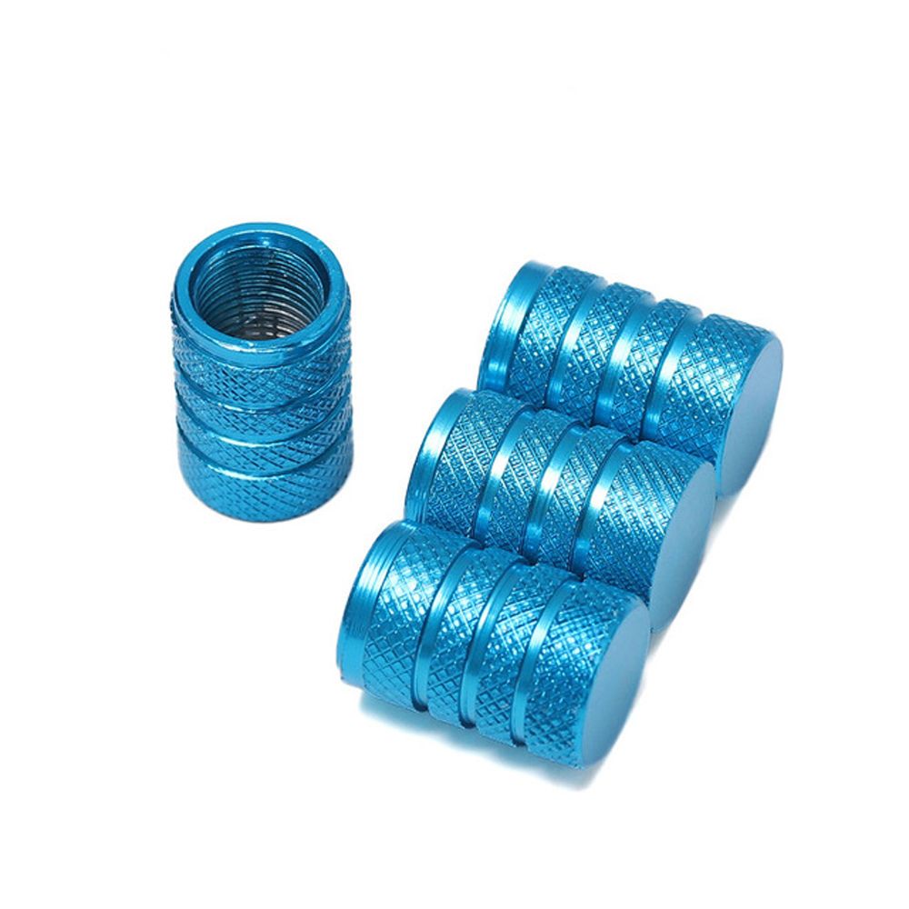 Protector de válvula de neumático Universal, tapa de válvula de neumático de bicicleta, tapas de válvula de aire de bicicleta, tapa de válvula de neumático de rueda: Azul marino