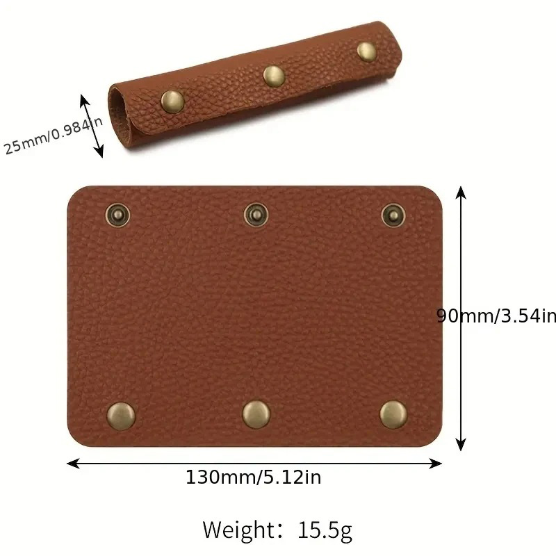 Leather Handle, Protective Cover, PU Handbag Handle, Wrap Saddle Buckle, Suitcase, Handbag Shoulder Strap, Chain Bag Accessories