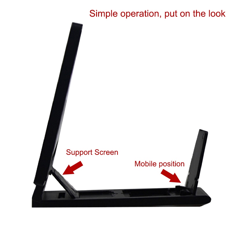 ERILLES 3D téléphone amplificateur d'écran Mobile Portable universel écran loupe pour téléphone Portable agrandisseur d'écran grossissant