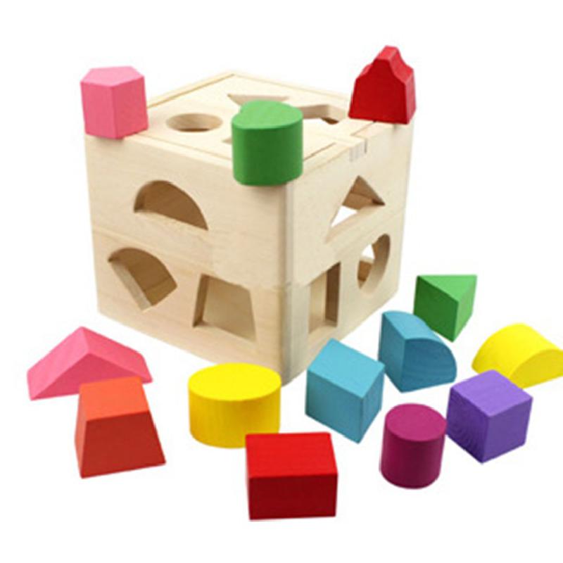 Educazione per bambini classificazione della forma cubo a 13 fori Smart Box sviluppo creativo bambini educazione prescolare regali giocattolo