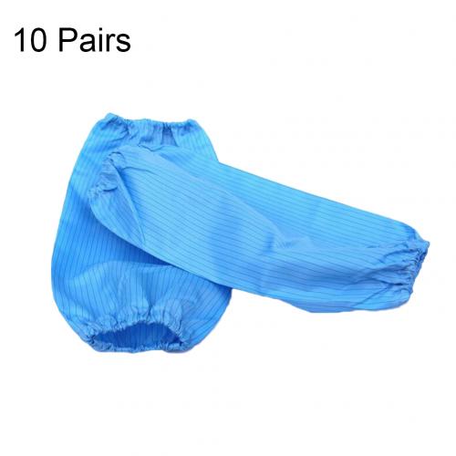 Lot De 2 Paires Manchons De Protection Imperméables KALIONE - Manchettes Polyuréthane Cuisine Jardinage - Noir Et Bleu Foncé