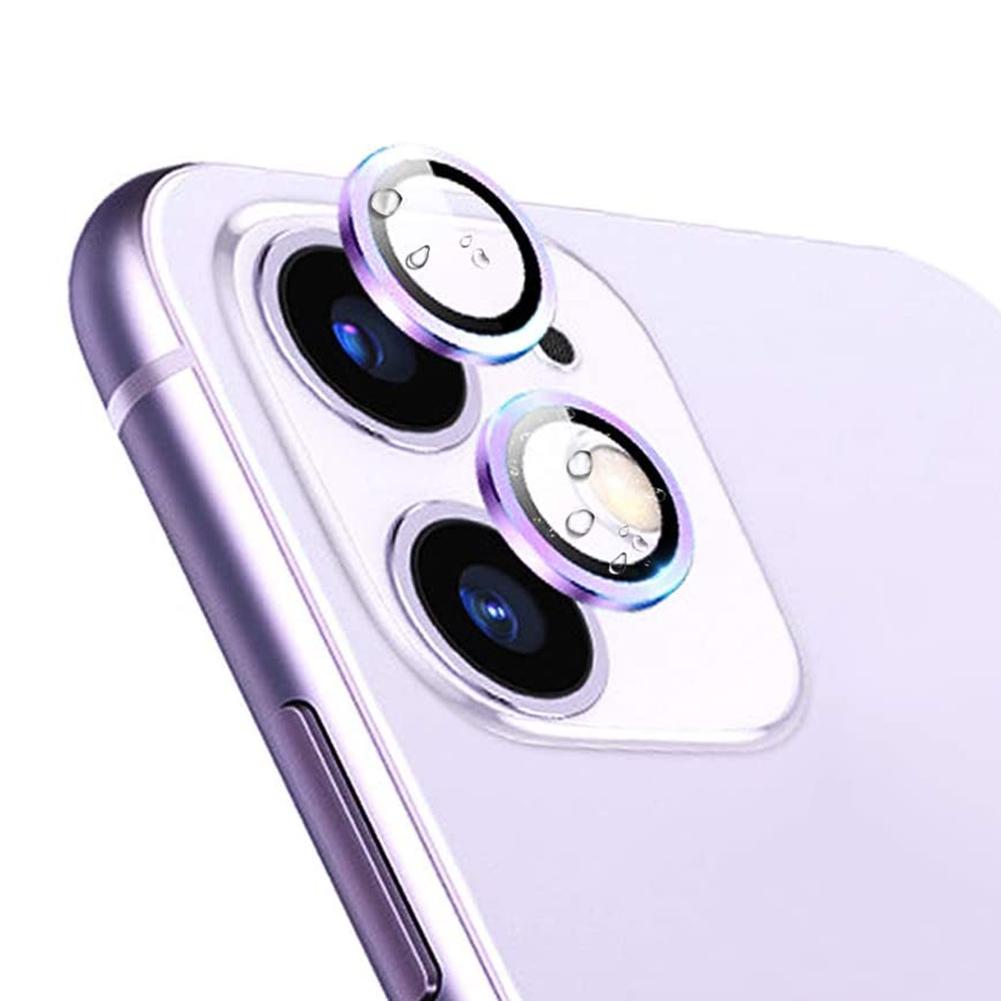 3 stk telefon tilbage kamera linse beskyttende ring sag beskytter til iphone 11 pro max: Default Title
