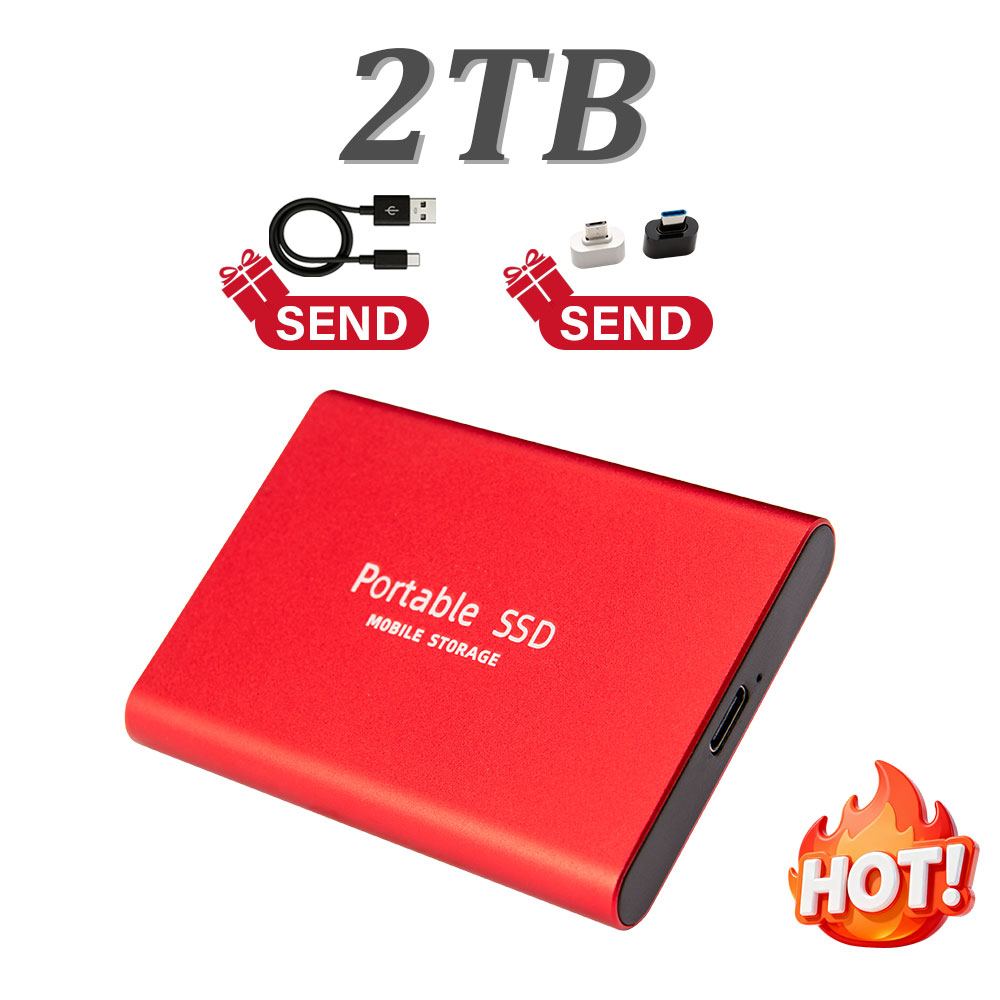 USB 3.1 portable solid-state drive 1TB external portable hard drive 2TBSSD 4TB high solid-state storage, suitable for la: Orange