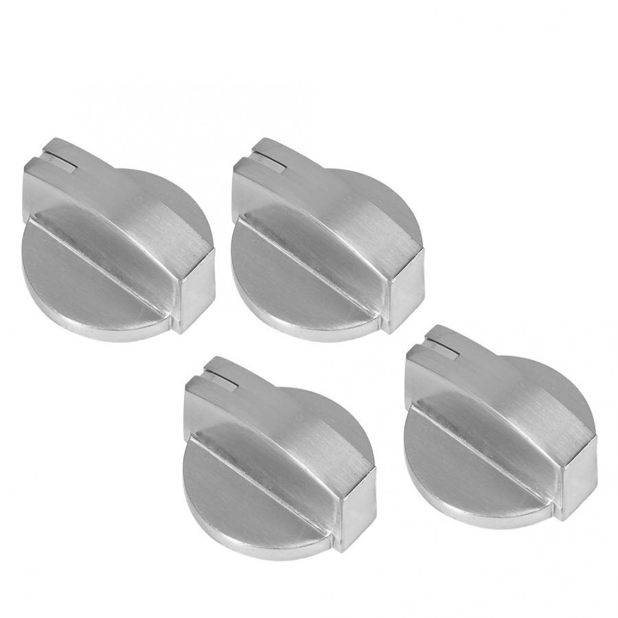 Gas Stove Knob 4Pcs Universal Zinc Alloy Gas Stove Control Knob Rotating Switch Replacement Accessory Stove Knob