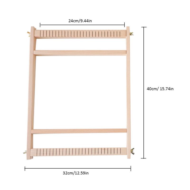 Houten weefgetouw kit diy wol spinmachine voor handgemaakte wandtapijten en weven schilderijen speelgoed en voor kinderen meisjes