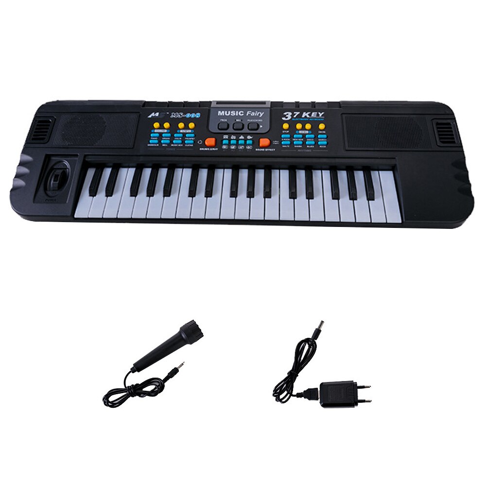 37 Keys Electronic Piano Keyboard Electronic Organ Keyboard with Microphone Musical Instrument Toy for Chirldren Beginners: Default Title