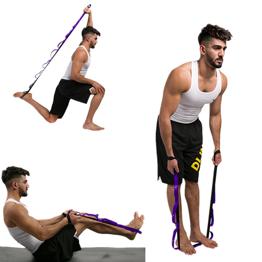 Gym band voor vrouwen mannen Yoga Stretch Out Yoga Band Met 2 M Flexibele Loops Pilates Workouts