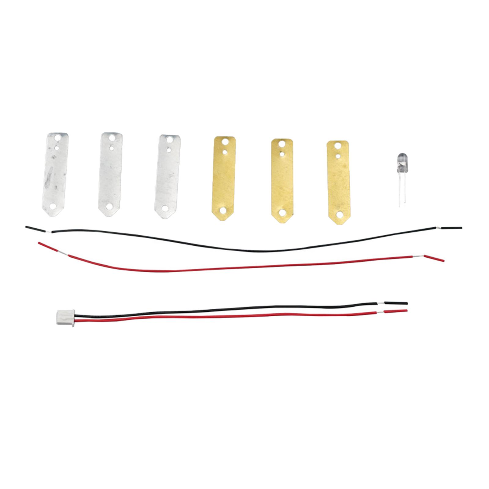 Batería de frutas DIY, Kits de energía, juguetes de experimentos de electricidad de patatas para niños pequeños, de cumpleaños para niños en edad preescolar: Verde claro