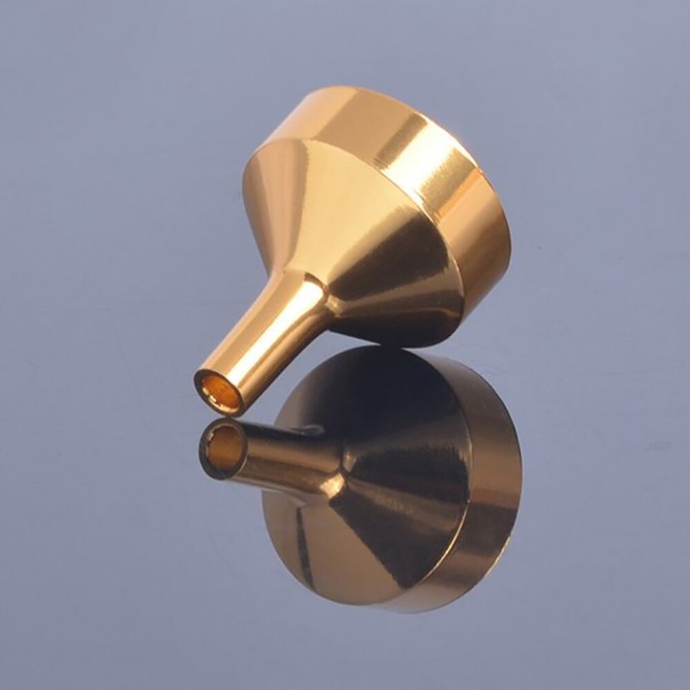 10 Stuks Mini Metalen Trechters Voor Vullen Kleine Flessen Refill Parfum Essentiële Olie Vloeibare Doseren Hulpmiddel Voor Lab Supplies