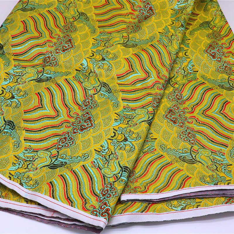 Blossom stijl Brokaat satijn Stof Damast Jacquard Kleding Kostuum Bekleding Inrichting Gordijn Kleding Materiaal DOOR meter
