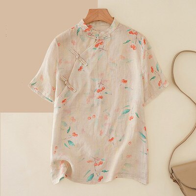 Cuiynice gesp Tang jassen zilveren mandarijn kraag blouse rood Chinees jaar kleding grote maat blauw satijn zijden shirts voor heren (zwart XXL