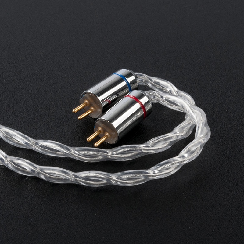 KBEAR limpid 4 Core 4N 99.99% Purity silver earphone cable 3.5/2.5/4.4mm MMCX/0.78mm 2Pin/QDC/TFZ For ZSX BLON BL-03