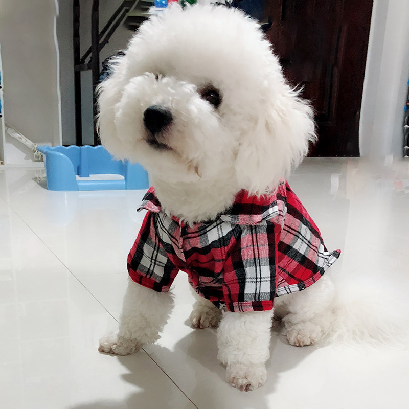 Plaid Hond Shirt Zomer Hond Kleding Voor Honden T-shirt Vest Puppy Pet Kleding Voor Honden Outfits Chihuahua Yorkshire Para perro