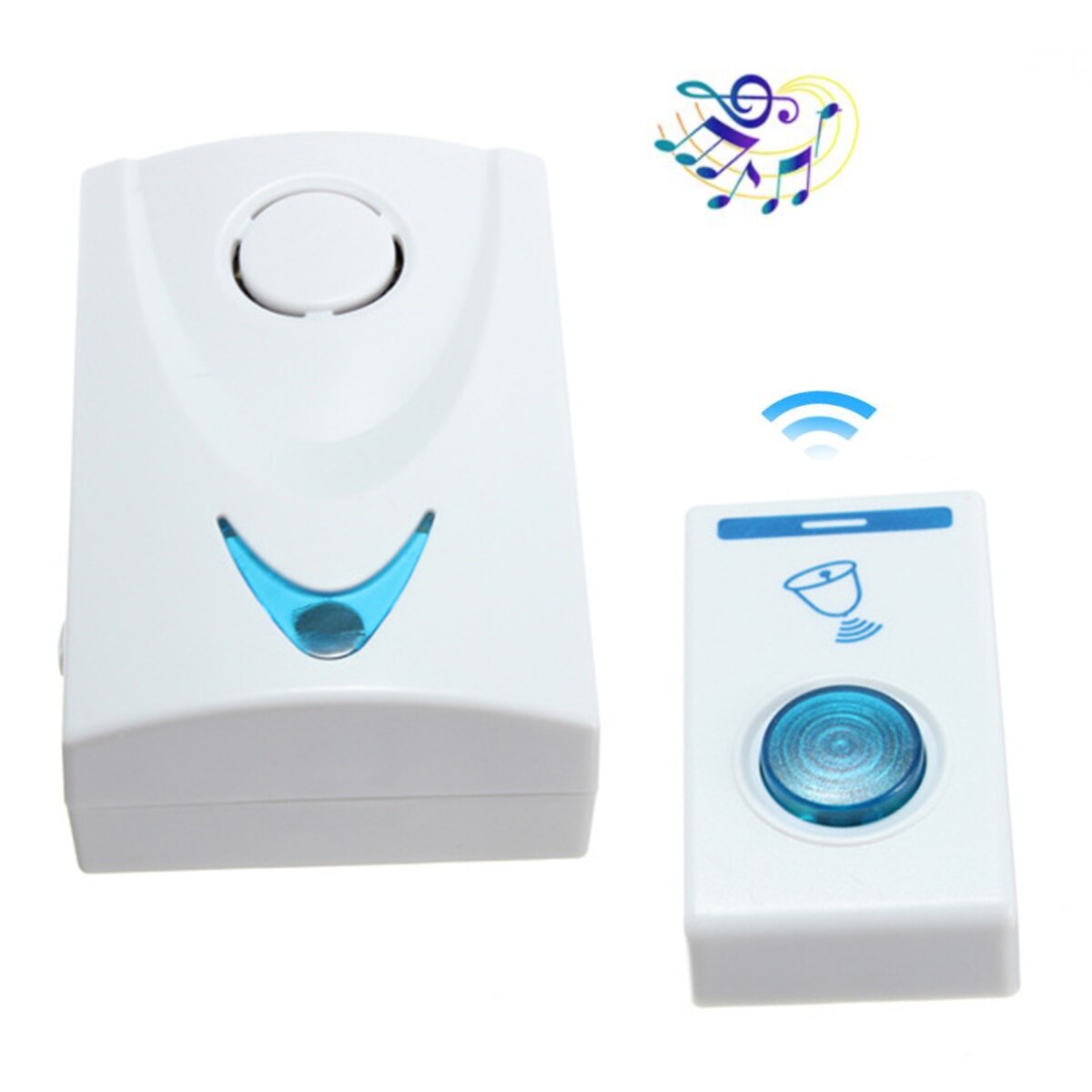 Sonnette sans fil 32 chansons | 1 pièce, télécommande 150M, sonnette de porte, sonnette de télécommande intelligente avec 32 chansons, musique douce