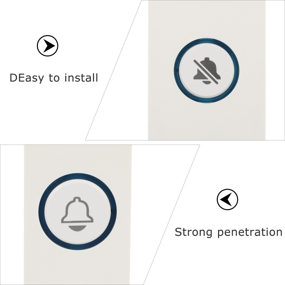 1pc Simple Wireless Electronic Doorbell Smart Remote Controller Door Chime