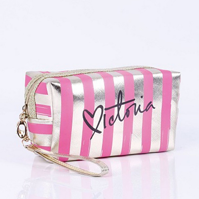 Bolso de almacenamiento de cosméticos de cuero PU para mujer, bolsa de maquillaje de PVC, bolsa de aseo, estuche organizador de viaje,